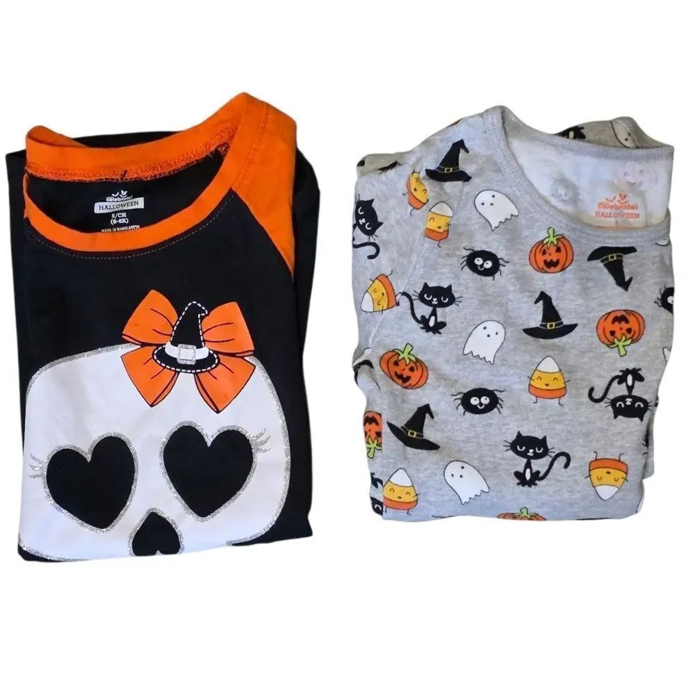 Halloween Themed Shirt And Pj Set